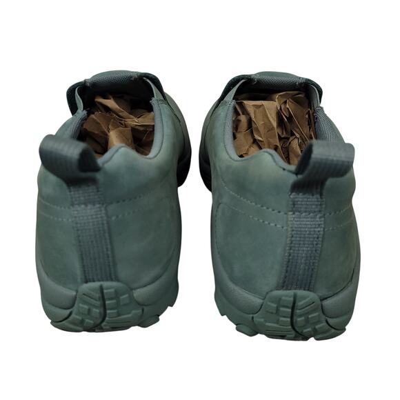 Merrell Mens Jungle Moc Slip-On Shoes Sz 13 Waterproof Leather Japanese Blue EUC - Picture 9 of 16